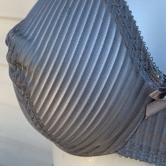 Vintage Best Form Black Semi Sheer Underwire Bra - 36B - Picture 4 of 12